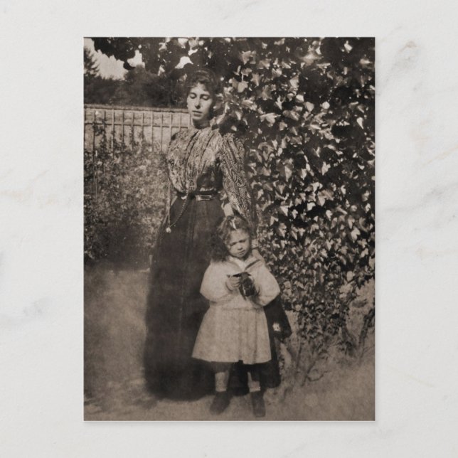 Victoria Melita av Hessen med Elizabeth #008D Vykort (Framsida)