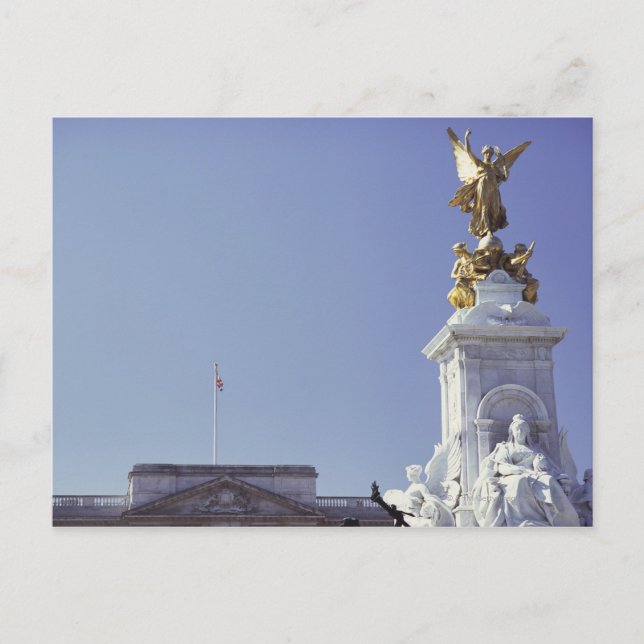 Victoria Monument och Buckingham Palace i Vykort (Framsida)