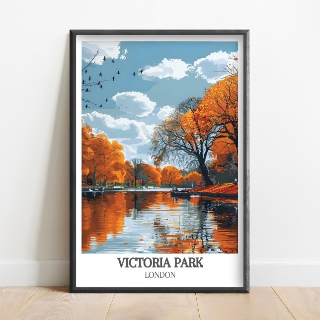 Victoria Park-affisch - Östlig London Park Tryck - (Skapare uppladdad)