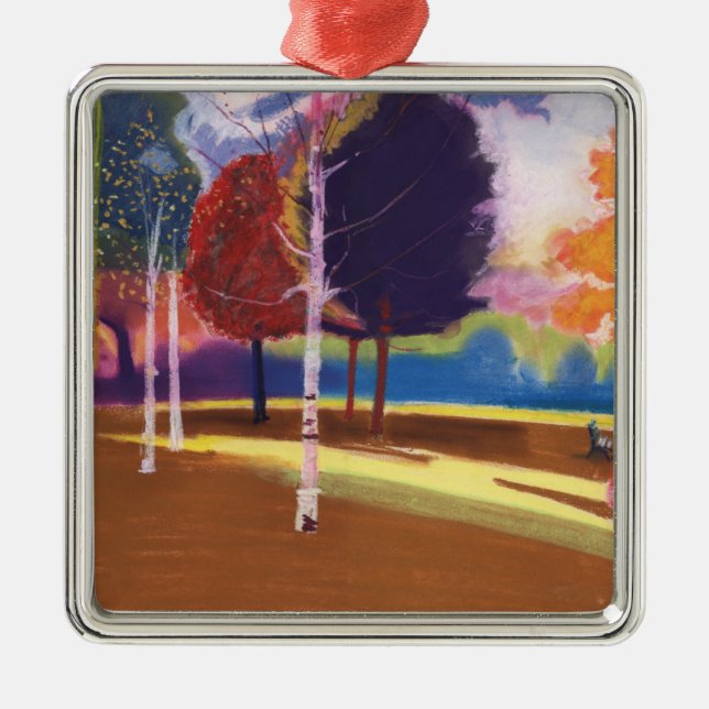 Victoria parkerar badet julgransprydnad metall (Framsidan)