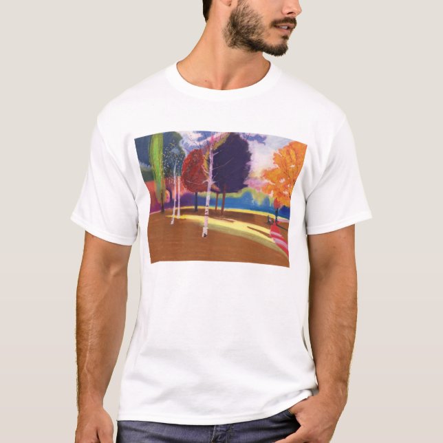 Victoria parkerar badet t-shirt (Framsida)