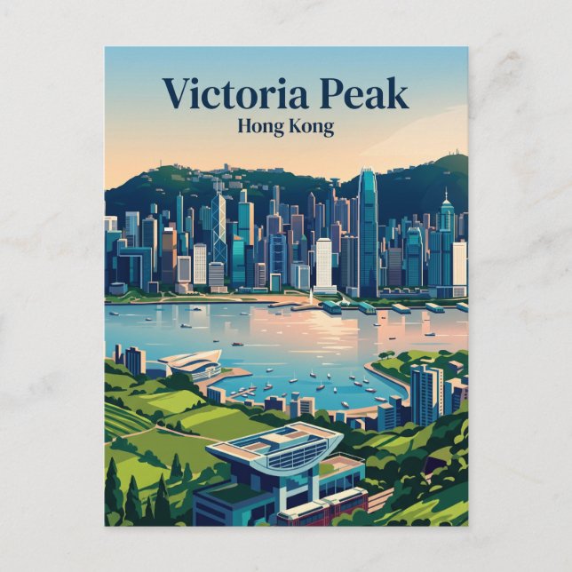 Victoria Peak Hong Kong Vykort (Framsida)