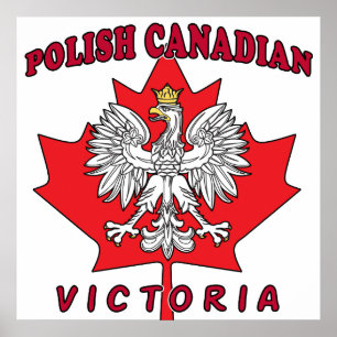 Victoria polska Canadian Löv Poster