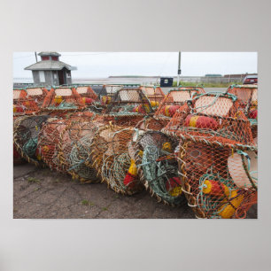 Victoria, Prince Edward Island. Krabbfällor Poster