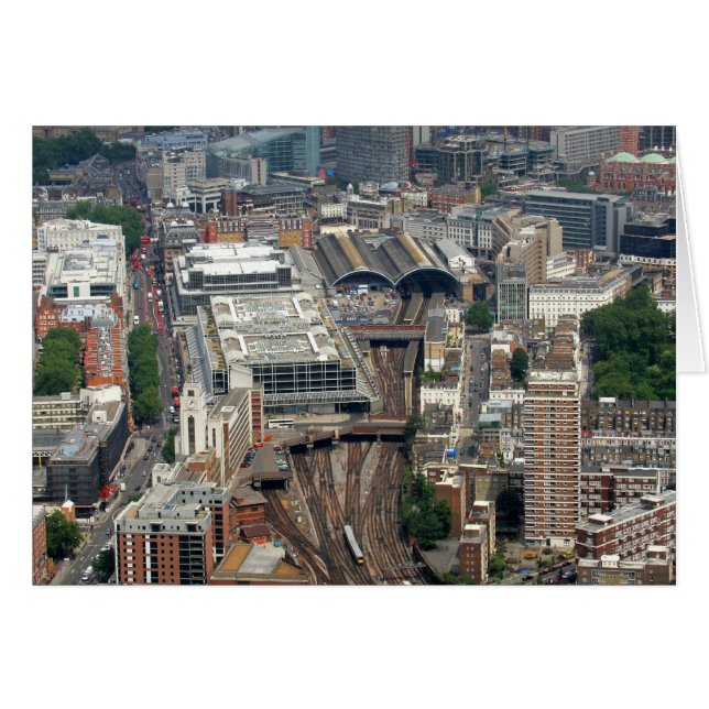 Victoria Railway Station Hälsningskort (Framsidan Horizontal)