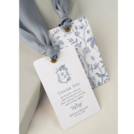 VICTORIA ReEmergency Blue Fransk Garden Märkre Presentetikett