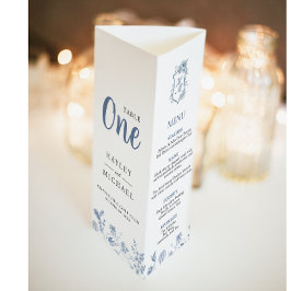 VICTORIA ReEmergency Blue Fransk Garden Tri Fold M Poster