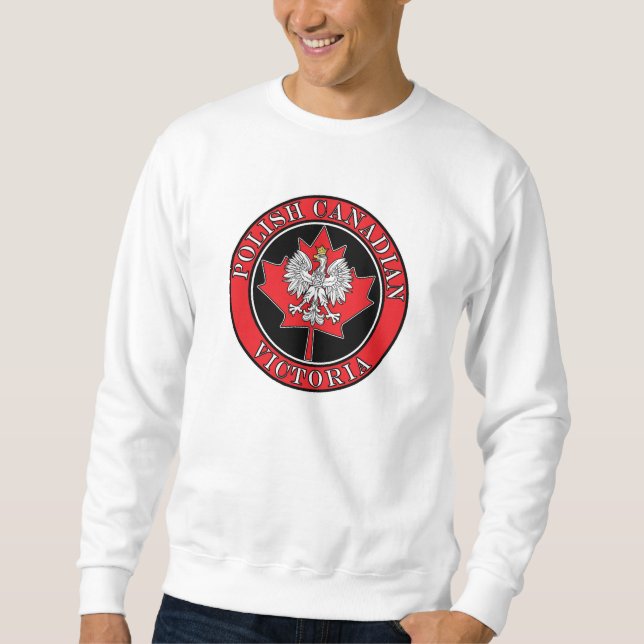 Victoria Round Poland Canadian Löv Sweatshirt (Framsida)