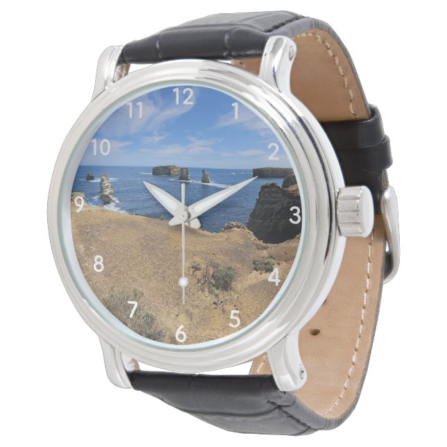 Victoria’s Bay of Islands Coastal Panorama Armbandsur (Vinklad)