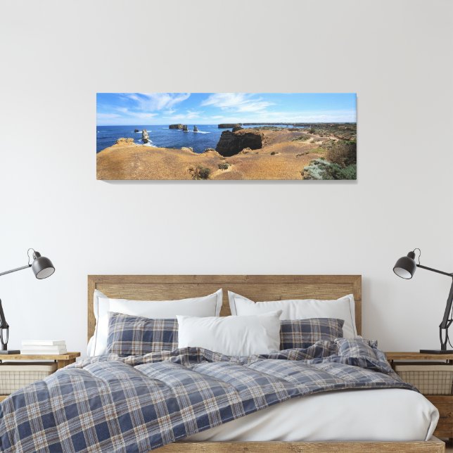 Victoria’s Bay of Islands Coastal Panorama Canvastryck (Insitu (sovrum))