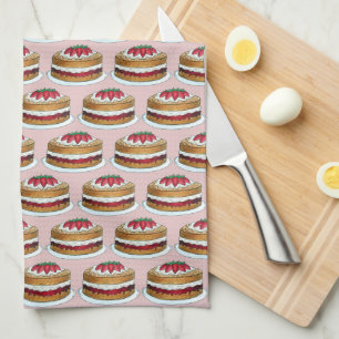 Victoria Sponge Cake British Pastry Chef UK Bakery Kökshandduk