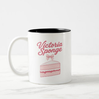 Victoria Sponge Coquette Estetisk Tårta Två-Tonad Mugg