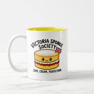 Victoria Sponge Sällskapet Rolig Tårta Två-Tonad Mugg