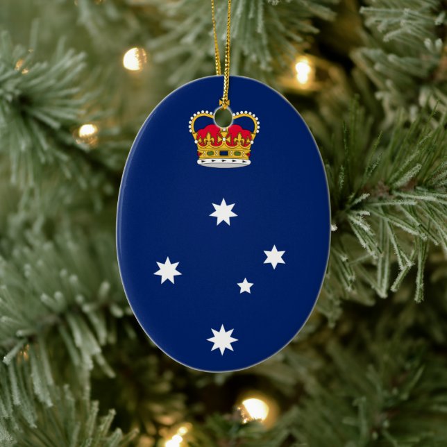 Victoria State badge - AUSTRALIA Julgransprydnad Keramik (Träd)