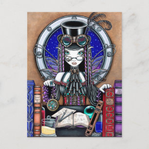 Victoria Steam Punk Älva Postcard Vykort