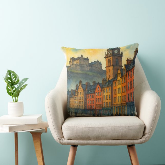 Victoria Street Edinburgh – Scotland Old Town Kudde (Stol)