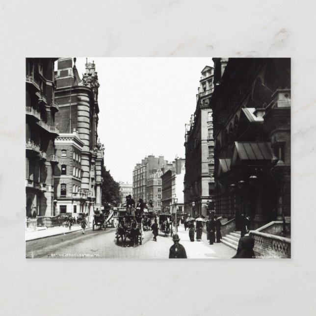 Victoria Street, London, 1890 Vykort (Framsida)