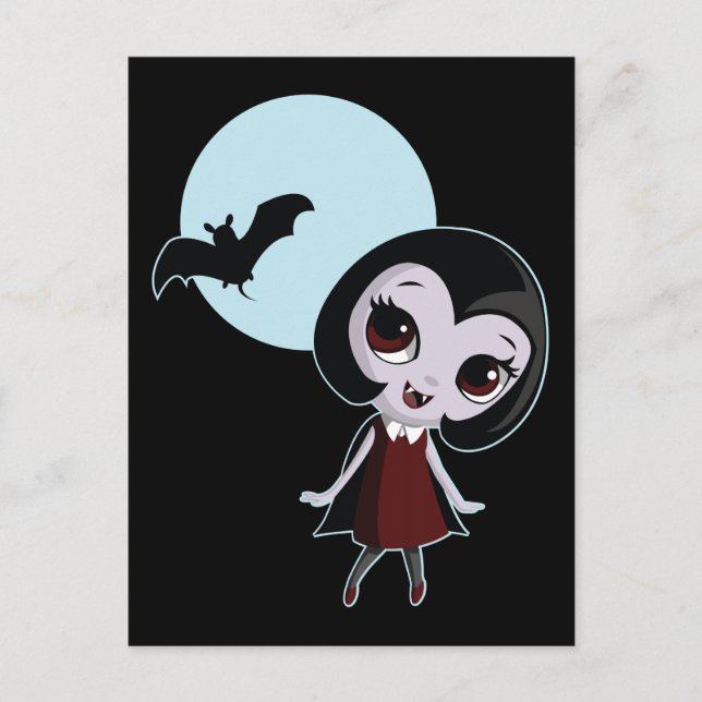 Victoria the Vampire Vykort (Framsida)