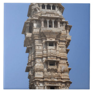 Victoria Tower i Chittorgarh Fort, Indien Kakelplatta