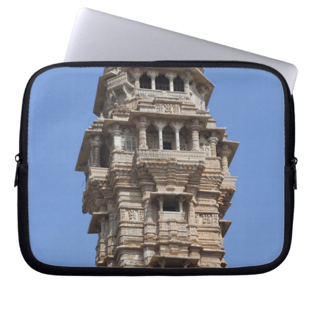 Victoria Tower i Chittorgarh Fort, Indien Laptop Fodral (Framsidan)