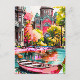 Victoria Travel Art Postcard, Travel Art Postcard, Inbjudan Vykort
