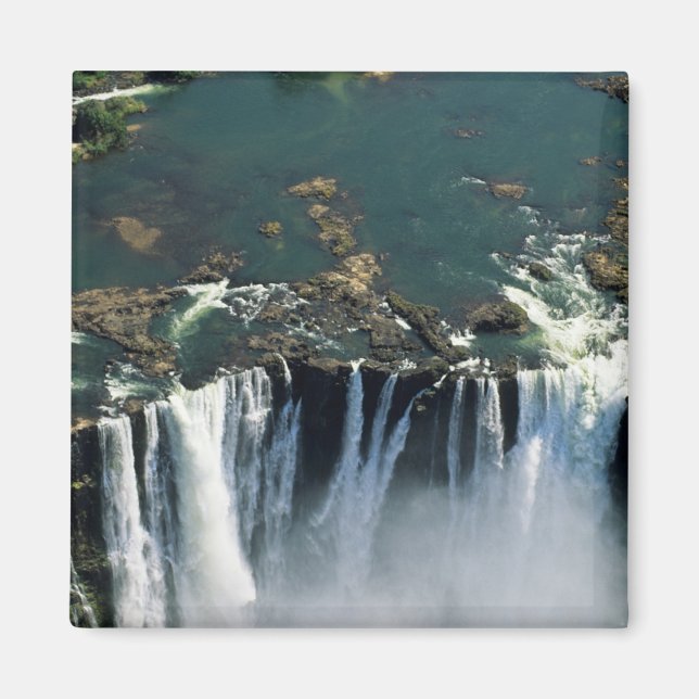 Victoriafallen, gränsen mellan Zambia och Zimbabwe Magnet (Framsidan)