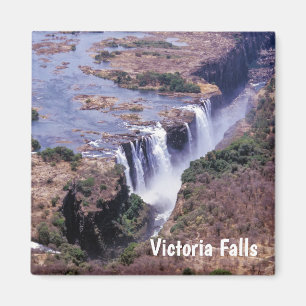Victoriafallen luftvy - Zimbabwe, Afrika Magnet