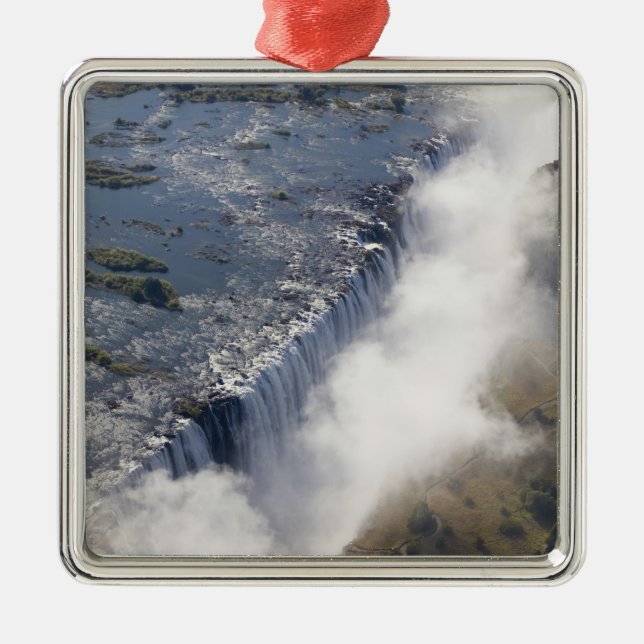 Victoriafallen, Zambesifloden, Zambia - Julgransprydnad Metall (Framsidan)