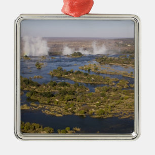 Victoriafallen, Zambesifloden, Zambia - Zimbabwe 2 Julgransprydnad Metall