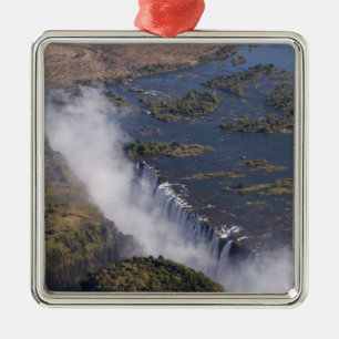 Victoriafallen, Zambesifloden, Zambia - Zimbabwe Julgransprydnad Metall
