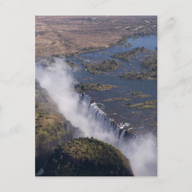 Victoriafallen, Zambesifloden, Zambia - Zimbabwe Vykort (Framsida)