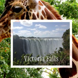 Victoriafallen, Zambia, Zimbabwe Vykort