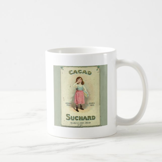Victoriamädchen kysser sockerchoklad kaffemugg (Höger)