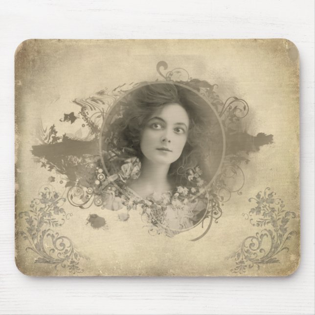 Victorian Actress Miss Doro Mousepad Musmatta (Framsidan)