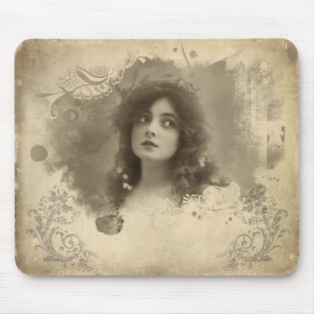 Victorian Actress Miss Doro Mousepad Musmatta (Framsidan)