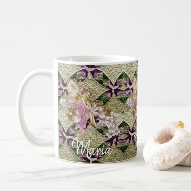 Victorian Angel Birds Mugg (Med munk)