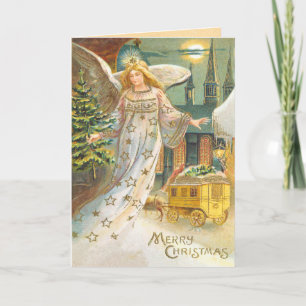 Victorian Angel-julkort Helgkort