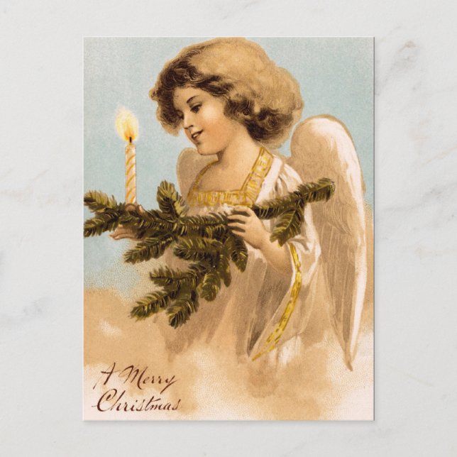 Victorian Angel julvykort Helg Vykort (Framsida)