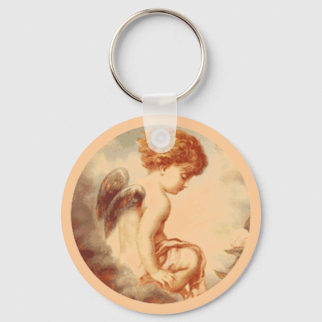 Victorian Angel Keychain Nyckelring (Framsida)