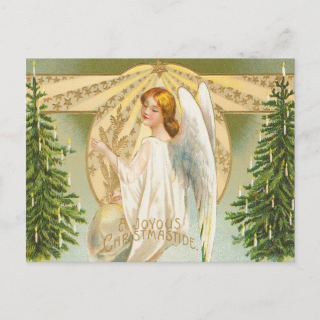 Victorian Angel Postcard Helg Vykort (Framsida)