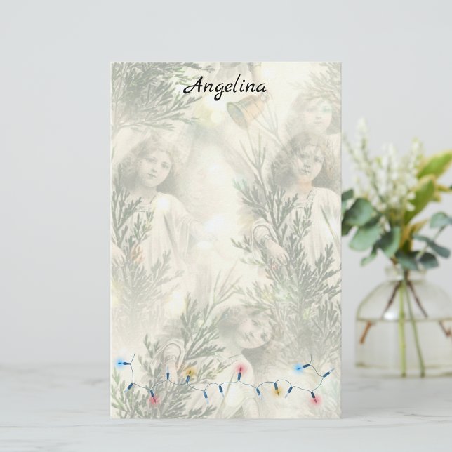 Victorian Angel Stationery Brevpapper (Skapare uppladdad)