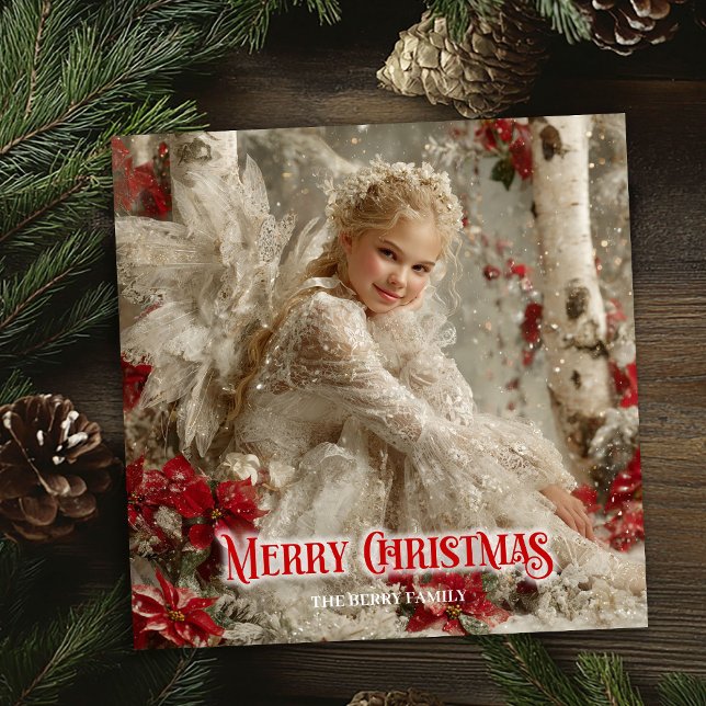 Victorian angelic angel printable festive greeting julkort (Victorian angelic angel printable festive greeting)