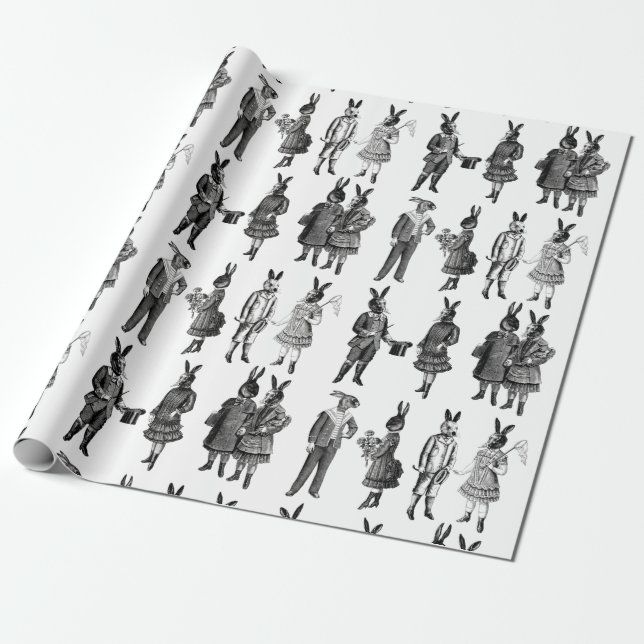 victorian animals kids funny presentpapper (Utrullad)