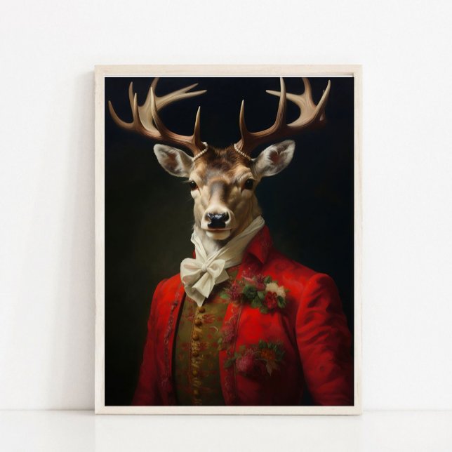 Victorian Animals Portrait, Royal Animal Painting, Poster (Skapare uppladdad)