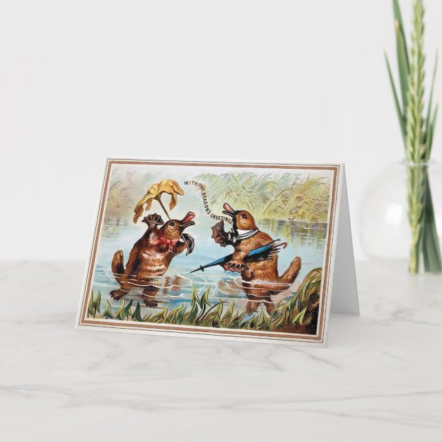 Victorian Anka julkort Helgkort (Framsida)