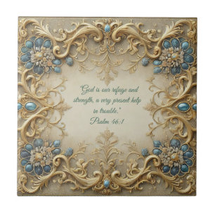 Victorian Anpassade Bible Verses Kakelplatta