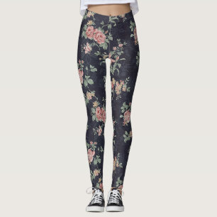 Victorian Antique Rosa ros Leggings