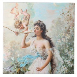 Victorian Art Ceramic Tile Kakelplatta