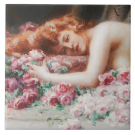 Victorian Art Ceramic Tile Kakelplatta