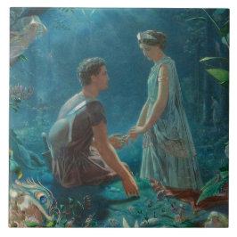 Victorian Art Ceramic Tile Kakelplatta